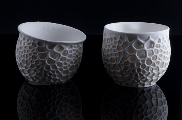 Nervous System представляет эстетичные 3D-печатные чашки из фарфора - 3